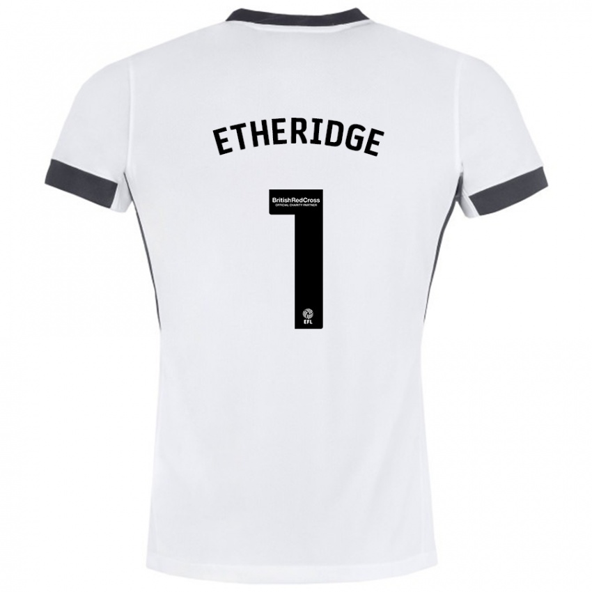 Kinderen Neil Etheridge #1 Wit Zwart Uitshirt Uittenue 2024/25 T-Shirt België