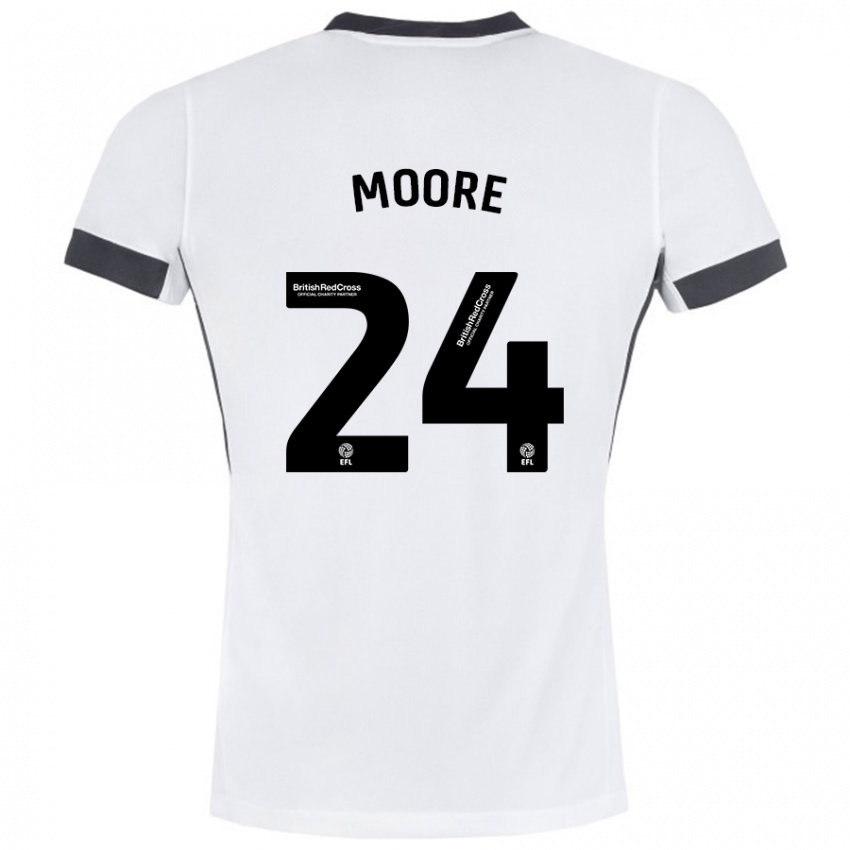 Kinderen Jade Ellis Moore #24 Wit Zwart Uitshirt Uittenue 2024/25 T-Shirt België