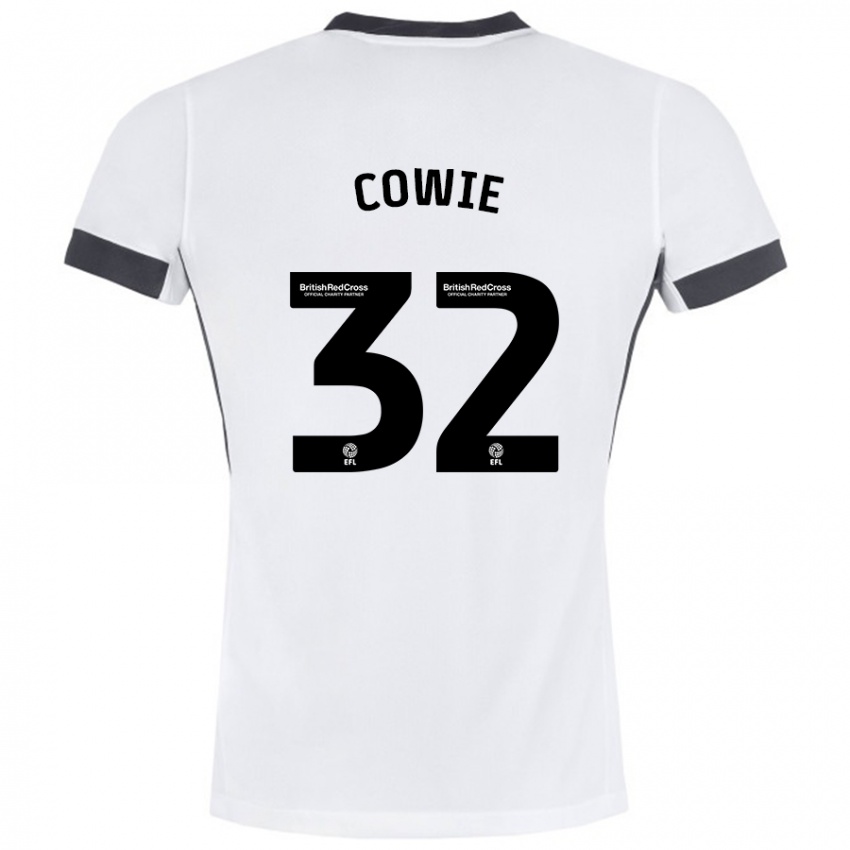 Kinderen Abbie Cowie #32 Wit Zwart Uitshirt Uittenue 2024/25 T-Shirt België