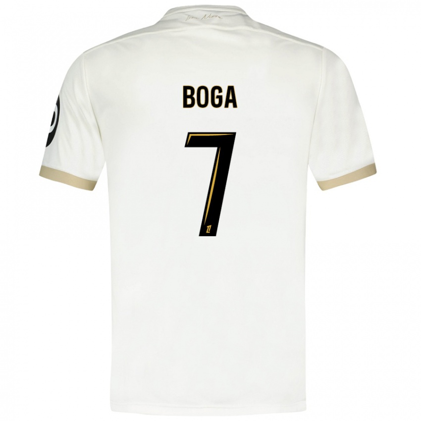 Kinderen Jérémie Boga #7 Wit Goud Uitshirt Uittenue 2024/25 T-Shirt België