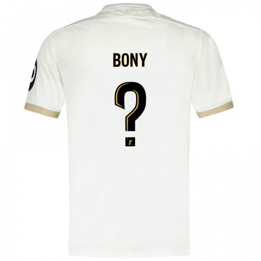 Kinderen Geoffroy Bony #0 Wit Goud Uitshirt Uittenue 2024/25 T-Shirt België