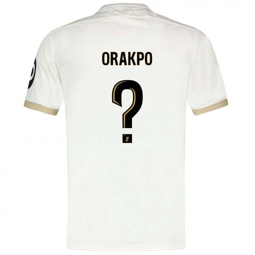 Kinderen Victor Orakpo #0 Wit Goud Uitshirt Uittenue 2024/25 T-Shirt België