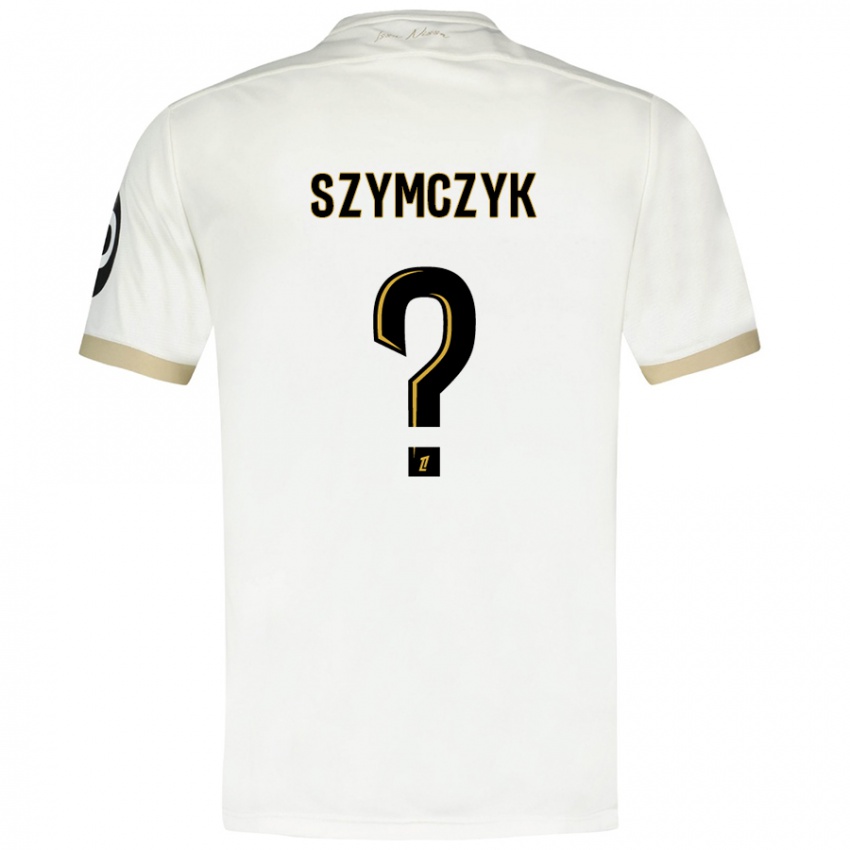 Kinderen Kacper Szymczyk #0 Wit Goud Uitshirt Uittenue 2024/25 T-Shirt België