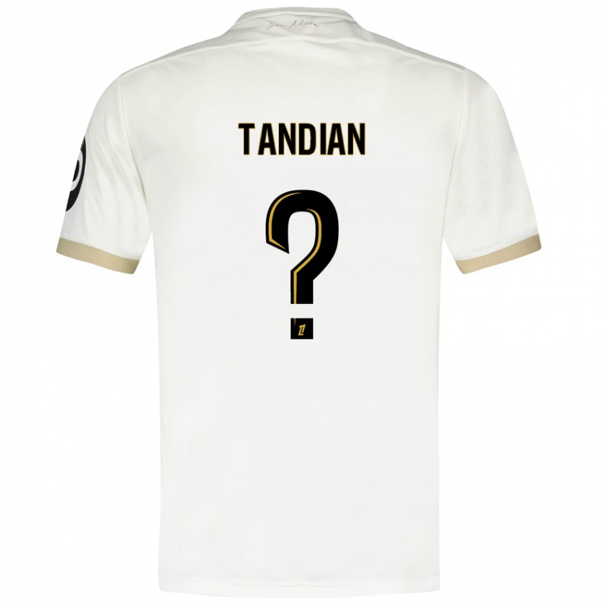 Kinderen Elage Tandian #0 Wit Goud Uitshirt Uittenue 2024/25 T-Shirt België