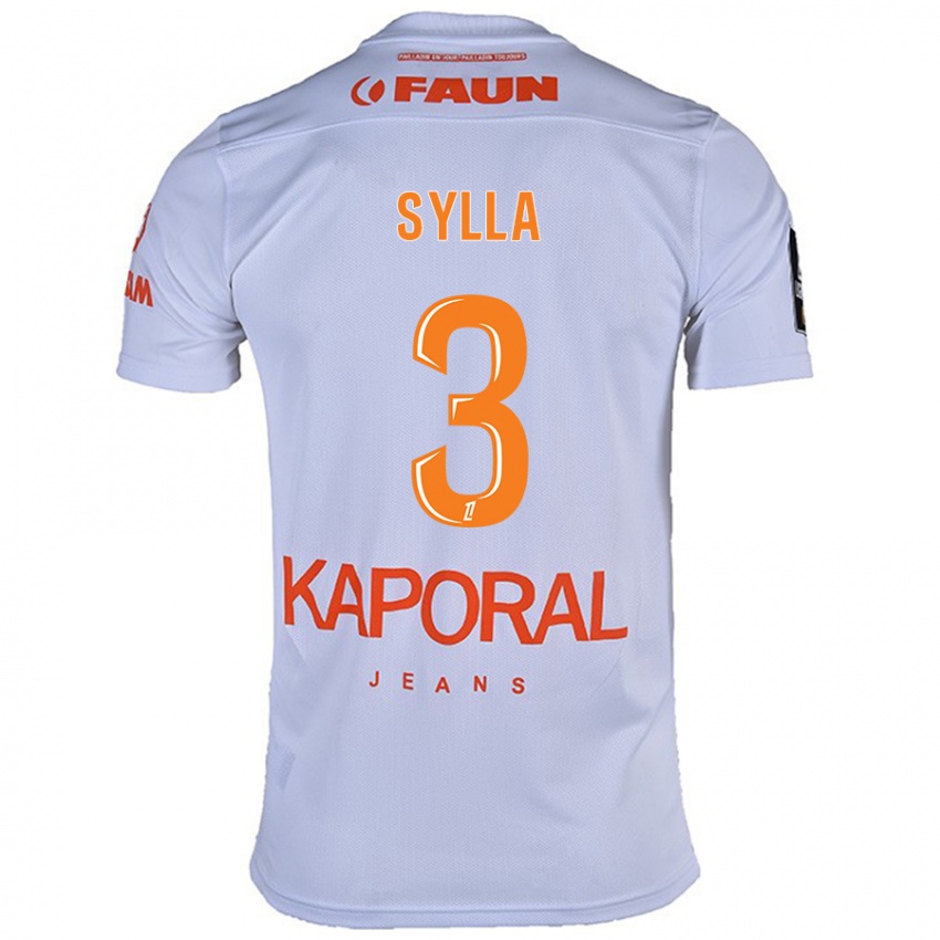 Kinderen Issiaga Sylla #3 Wit Uitshirt Uittenue 2024/25 T-Shirt België