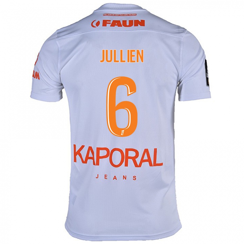 Kinderen Christopher Jullien #6 Wit Uitshirt Uittenue 2024/25 T-Shirt België