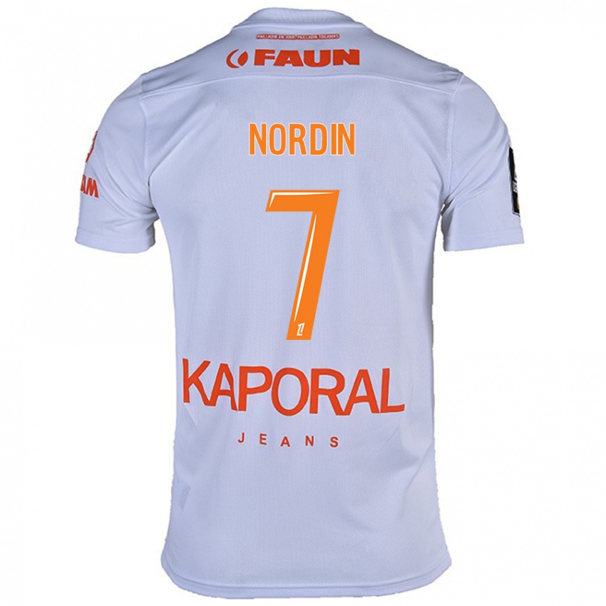 Kinderen Arnaud Nordin #7 Wit Uitshirt Uittenue 2024/25 T-Shirt België