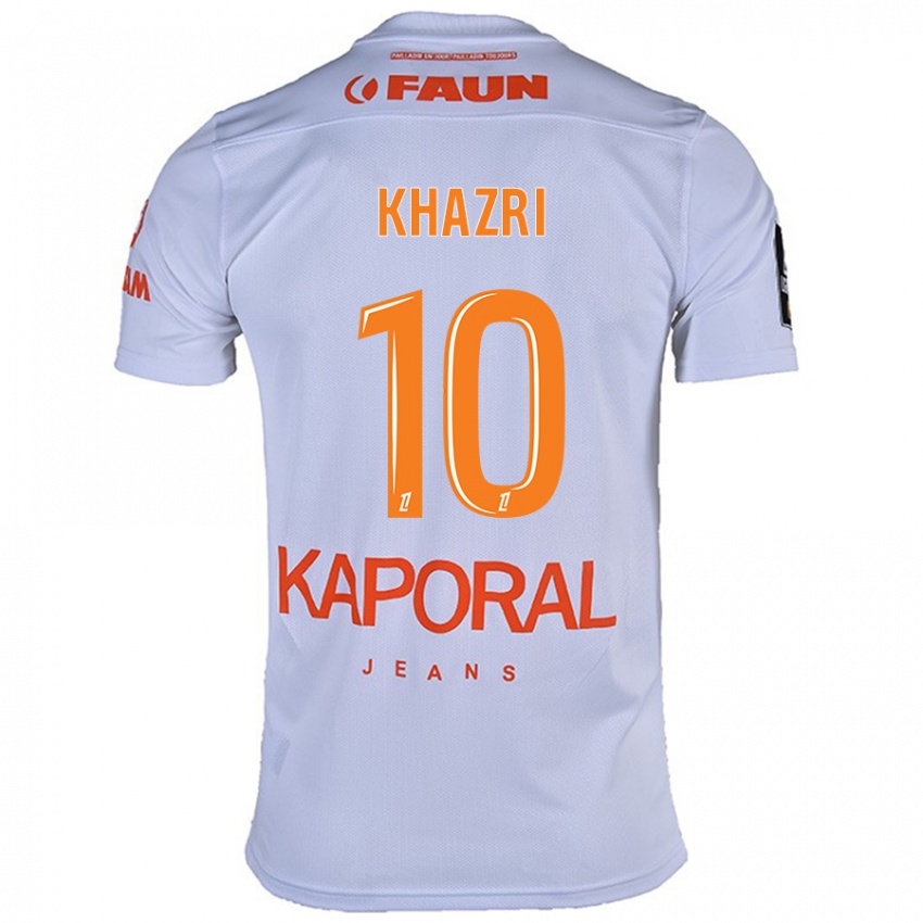 Kinderen Wahbi Khazri #10 Wit Uitshirt Uittenue 2024/25 T-Shirt België