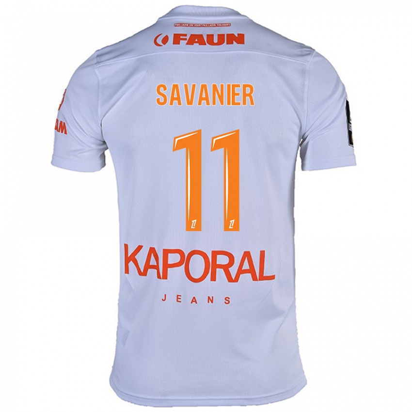 Kinderen Téji Savanier #11 Wit Uitshirt Uittenue 2024/25 T-Shirt België