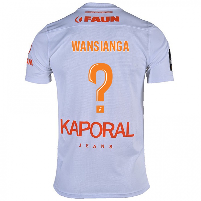 Kinderen Miguel Wansianga #0 Wit Uitshirt Uittenue 2024/25 T-Shirt België