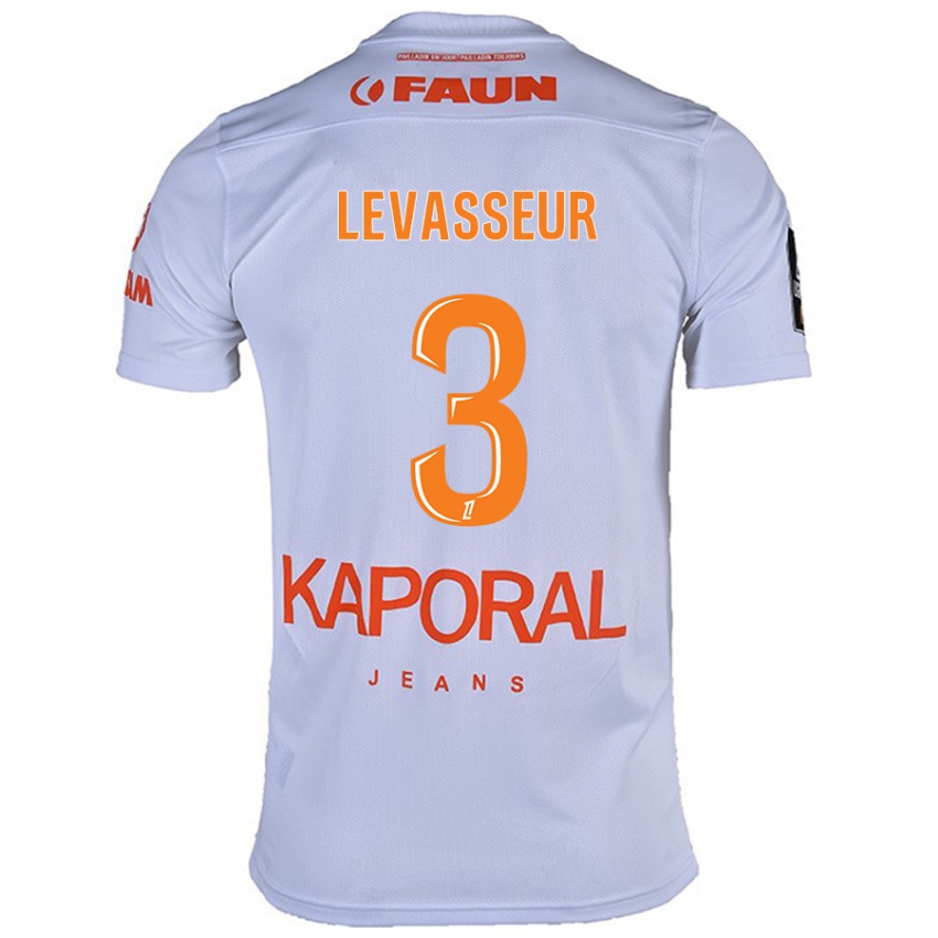 Kinderen Marie Levasseur #3 Wit Uitshirt Uittenue 2024/25 T-Shirt België