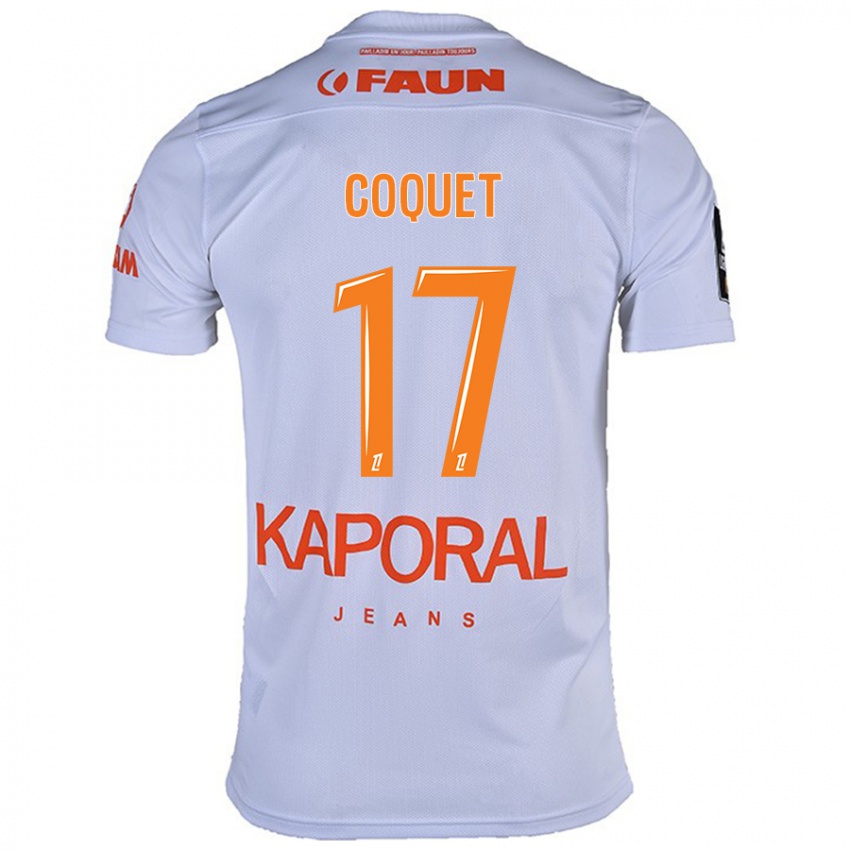 Kinderen Judith Coquet #17 Wit Uitshirt Uittenue 2024/25 T-Shirt België