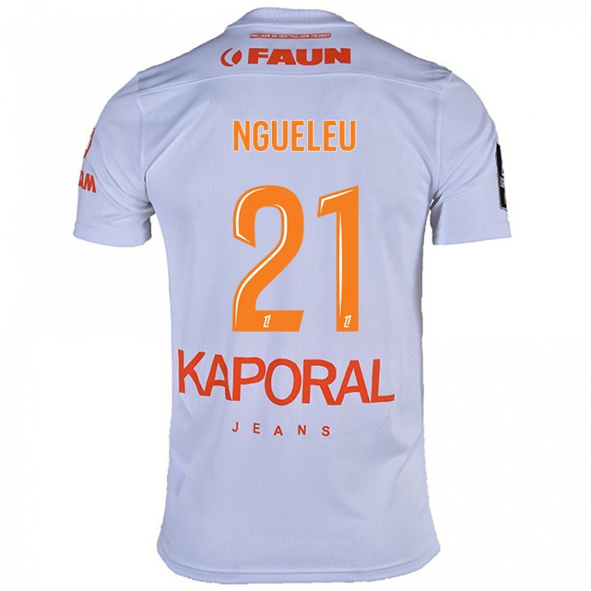 Kinderen Nina Ngueleu #21 Wit Uitshirt Uittenue 2024/25 T-Shirt België