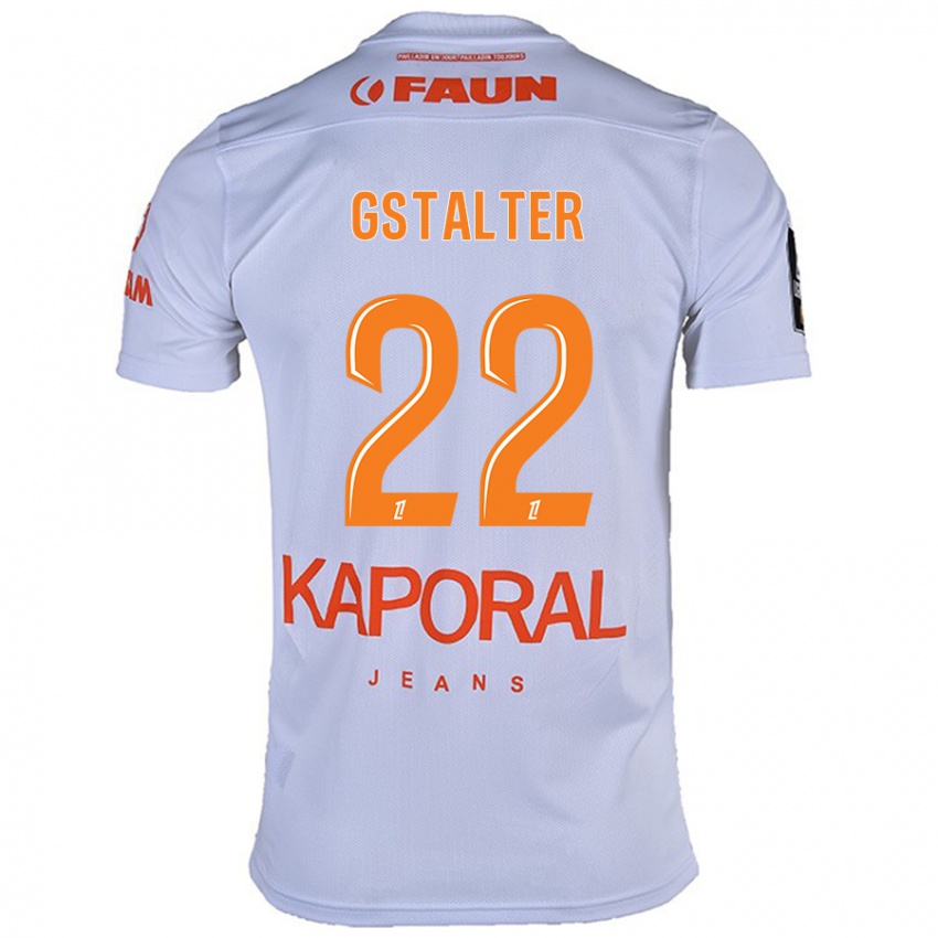 Kinderen Lola Gstalter #22 Wit Uitshirt Uittenue 2024/25 T-Shirt België