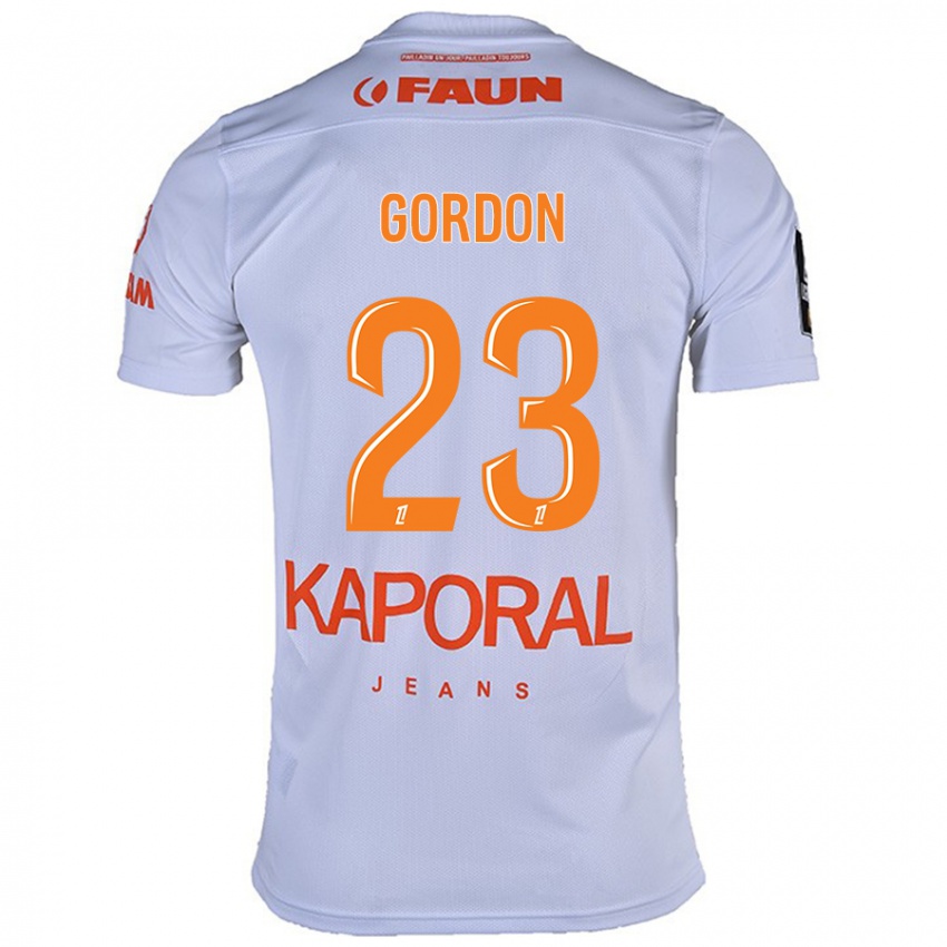 Kinderen Sh'nia Gordon #23 Wit Uitshirt Uittenue 2024/25 T-Shirt België