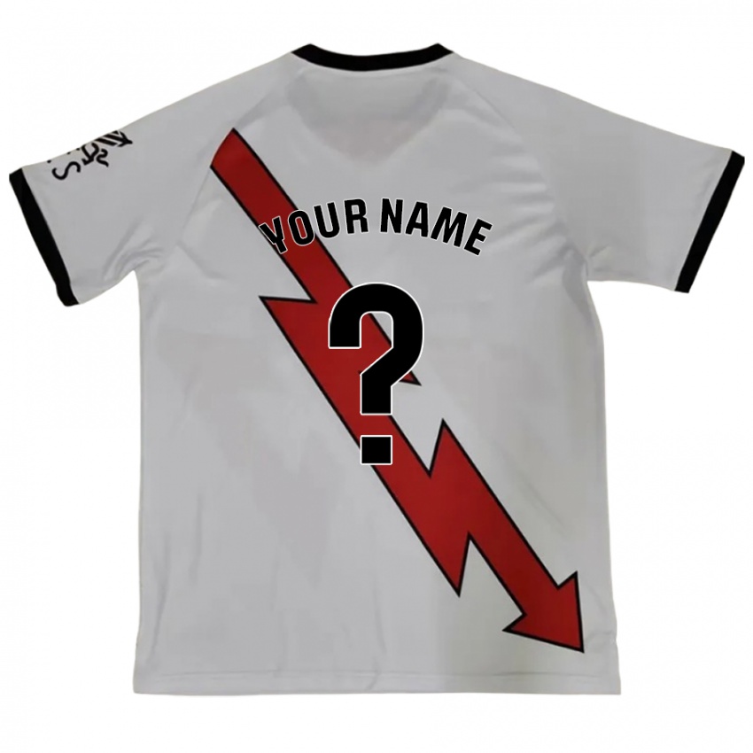 Kinderen Uw Naam #0 Rood Uitshirt Uittenue 2024/25 T-Shirt België