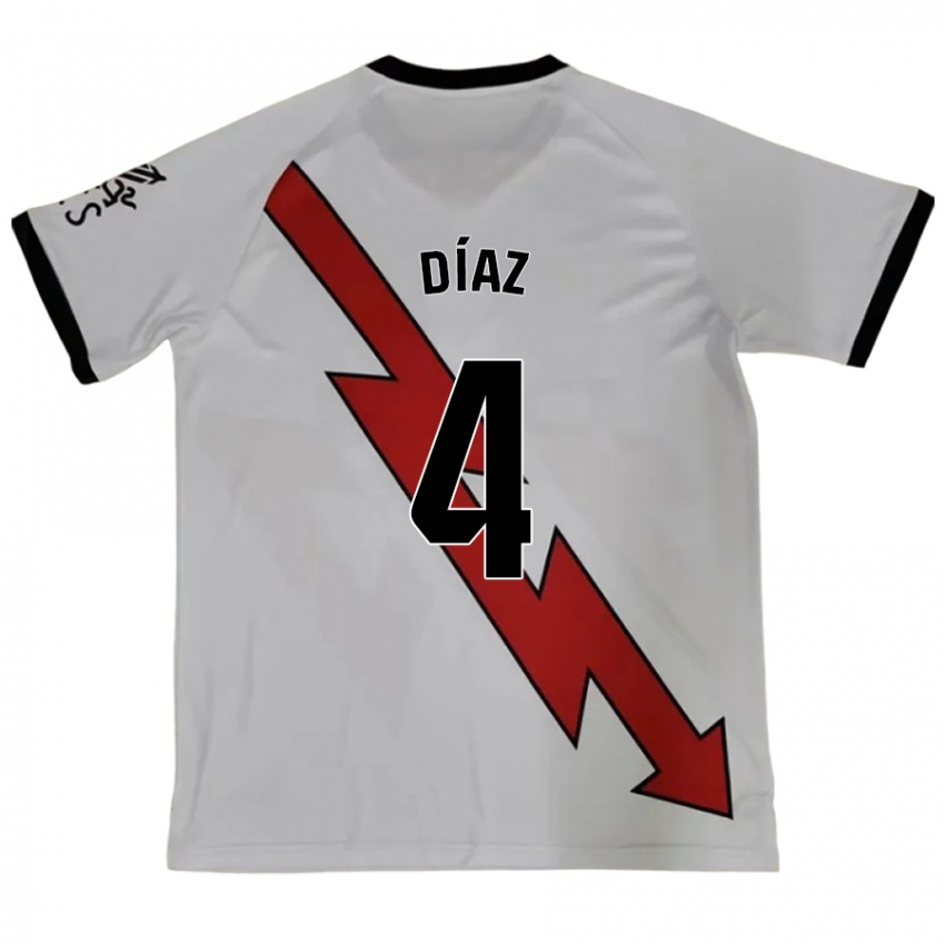 Kinderen Pedro Díaz #4 Rood Uitshirt Uittenue 2024/25 T-Shirt België