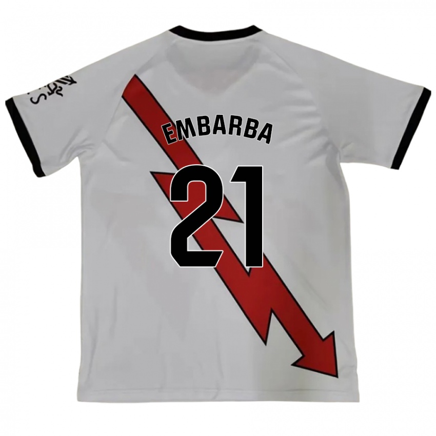 Kinderen Adrián Embarba #21 Rood Uitshirt Uittenue 2024/25 T-Shirt België