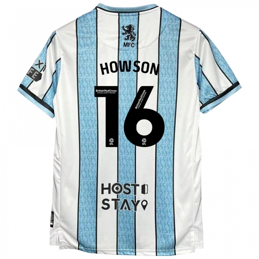 Kinderen Jonathan Howson #16 Witblauw Uitshirt Uittenue 2024/25 T-Shirt België