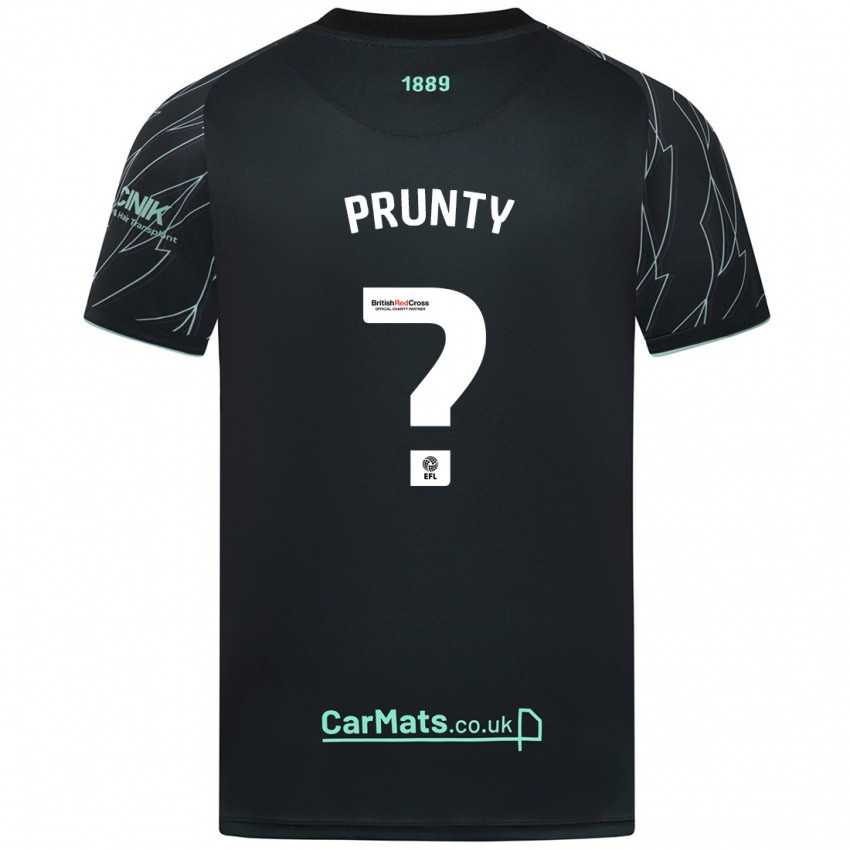 Kinderen Jayden Prunty #0 Zwart Groen Uitshirt Uittenue 2024/25 T-Shirt België