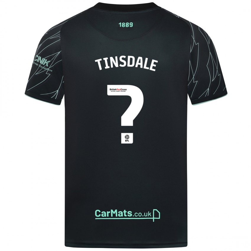 Kinderen Jay Tinsdale #0 Zwart Groen Uitshirt Uittenue 2024/25 T-Shirt België