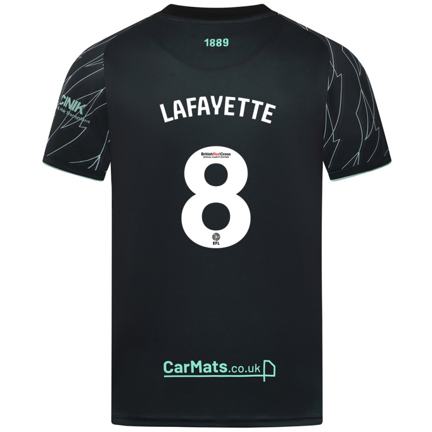 Enfant Maillot Abbie Lafayette #8 Noir Vert Tenues Extérieur 2024/25 T-Shirt Belgique