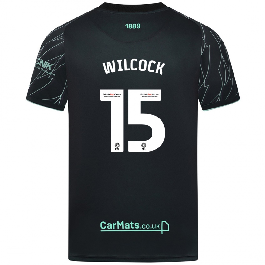 Enfant Maillot Tamara Wilcock #15 Noir Vert Tenues Extérieur 2024/25 T-Shirt Belgique