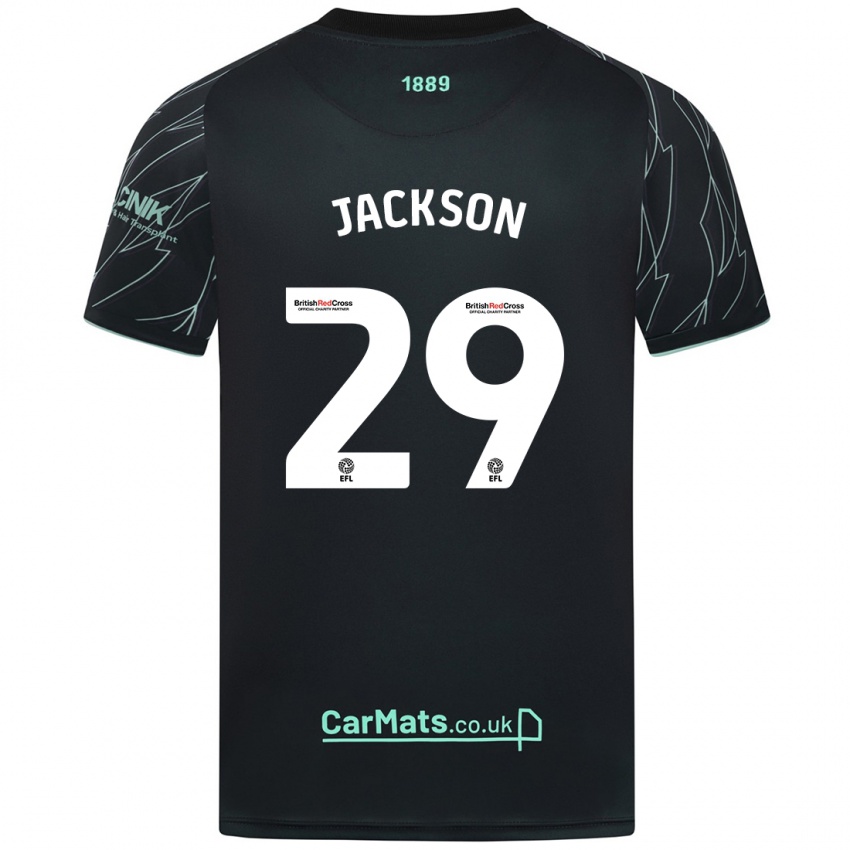 Enfant Maillot Fallon Olivia Connolly-Jackson #29 Noir Vert Tenues Extérieur 2024/25 T-Shirt Belgique