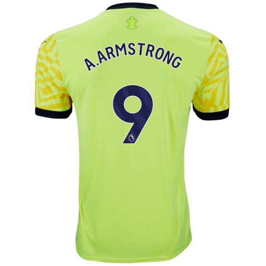 Enfant Maillot Adam Armstrong #9 Jaune Tenues Extérieur 2024/25 T-Shirt Belgique