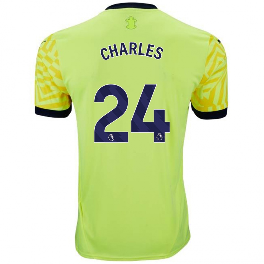 Kinderen Shea Charles #24 Geel Uitshirt Uittenue 2024/25 T-Shirt België