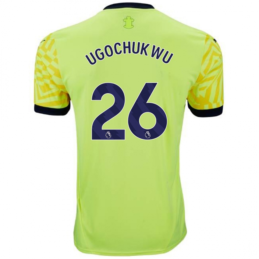 Kinderen Lesley Ugochukwu #26 Geel Uitshirt Uittenue 2024/25 T-Shirt België