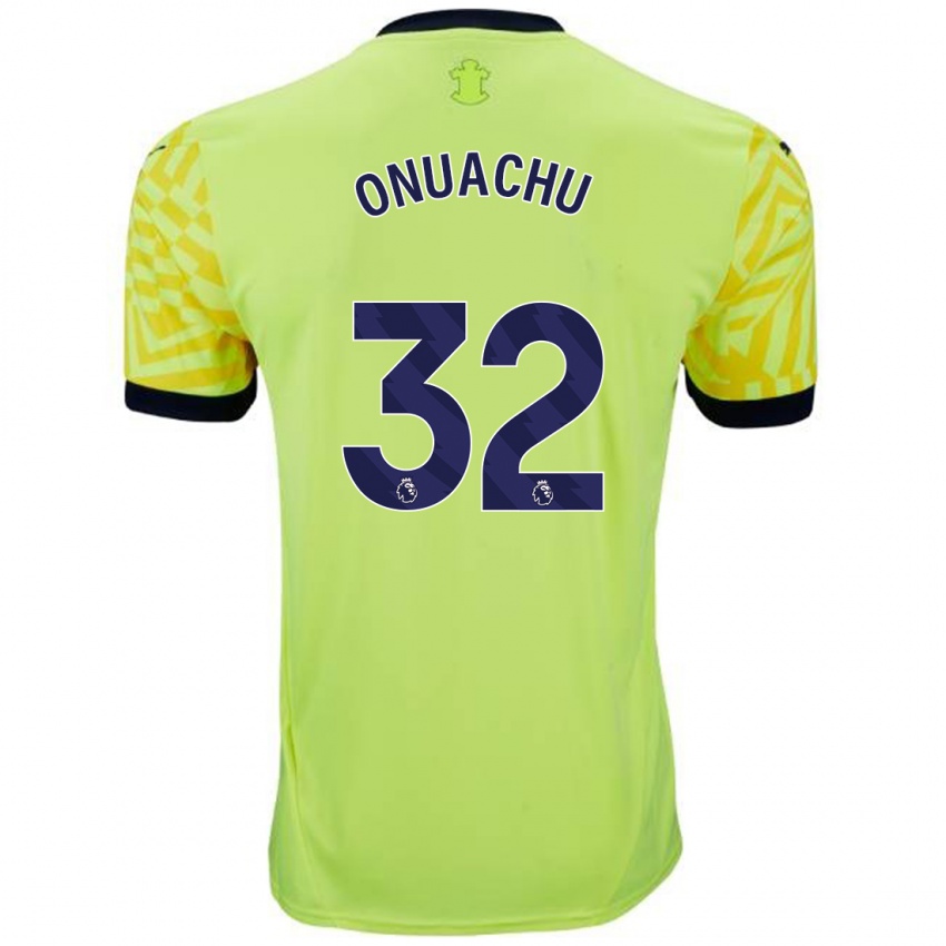 Enfant Maillot Paul Onuachu #32 Jaune Tenues Extérieur 2024/25 T-Shirt Belgique