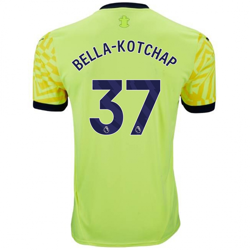 Enfant Maillot Armel Bella-Kotchap #37 Jaune Tenues Extérieur 2024/25 T-Shirt Belgique