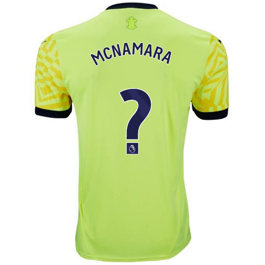 Enfant Maillot Josh Mcnamara #0 Jaune Tenues Extérieur 2024/25 T-Shirt Belgique