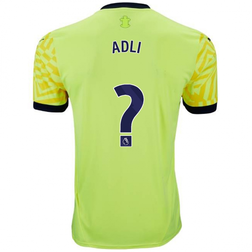 Kinderen Mohamed Adli #0 Geel Uitshirt Uittenue 2024/25 T-Shirt België