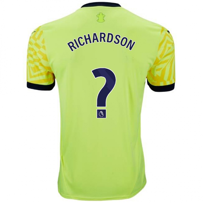 Enfant Maillot Cale Richardson #0 Jaune Tenues Extérieur 2024/25 T-Shirt Belgique