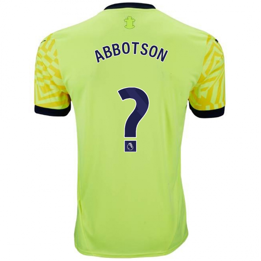 Enfant Maillot Oscar Abbotson #0 Jaune Tenues Extérieur 2024/25 T-Shirt Belgique