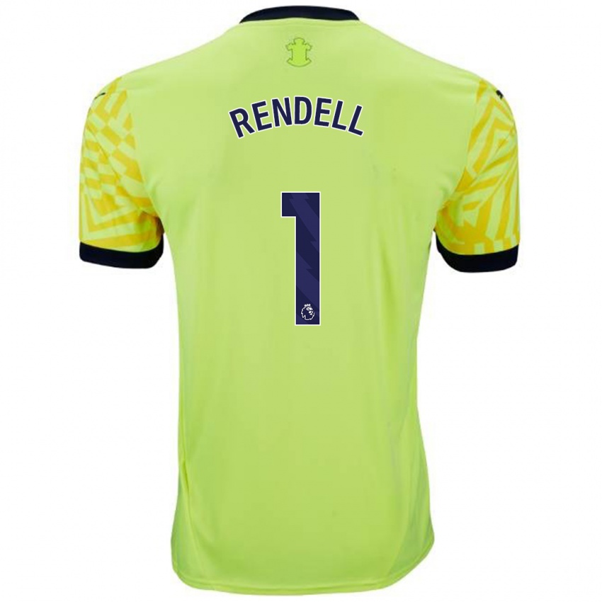 Enfant Maillot Kayla Rendell #1 Jaune Tenues Extérieur 2024/25 T-Shirt Belgique