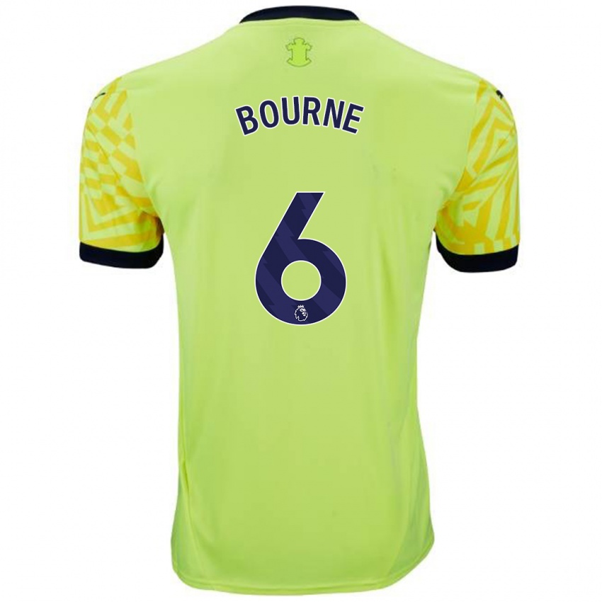 Kinderen Tara Bourne #6 Geel Uitshirt Uittenue 2024/25 T-Shirt België