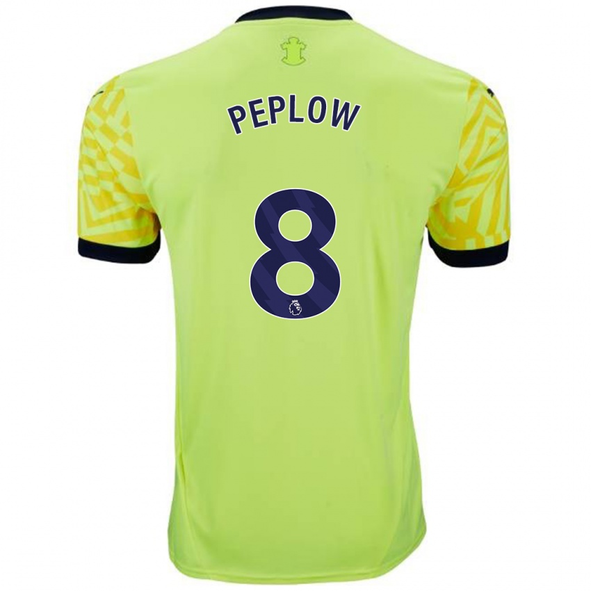 Enfant Maillot Chloe Peplow #8 Jaune Tenues Extérieur 2024/25 T-Shirt Belgique