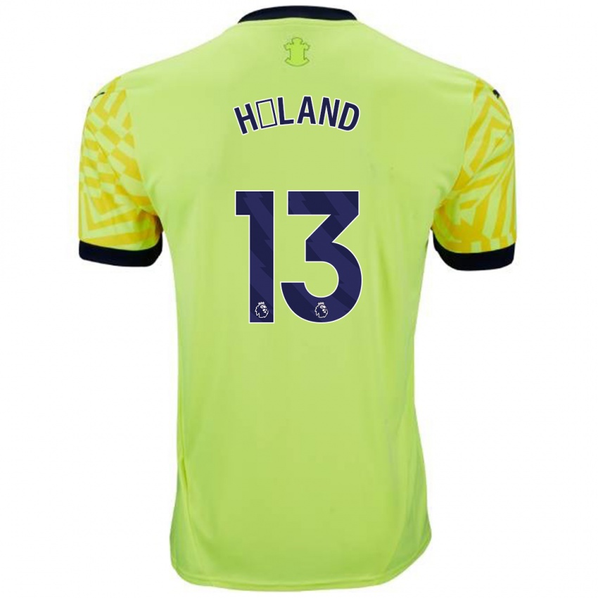 Enfant Maillot Benedicte Håland #13 Jaune Tenues Extérieur 2024/25 T-Shirt Belgique