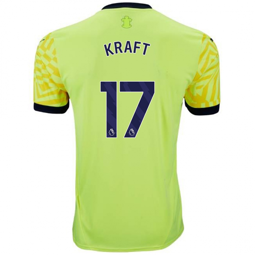 Enfant Maillot Emily Kraft #17 Jaune Tenues Extérieur 2024/25 T-Shirt Belgique