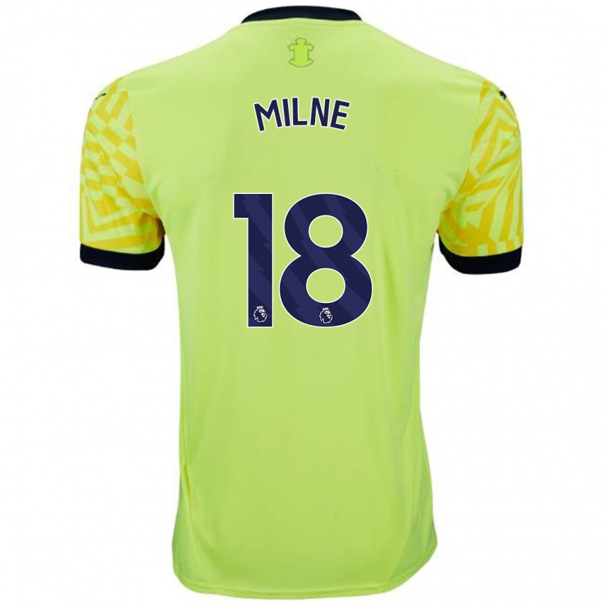 Enfant Maillot Isabel Milne #18 Jaune Tenues Extérieur 2024/25 T-Shirt Belgique