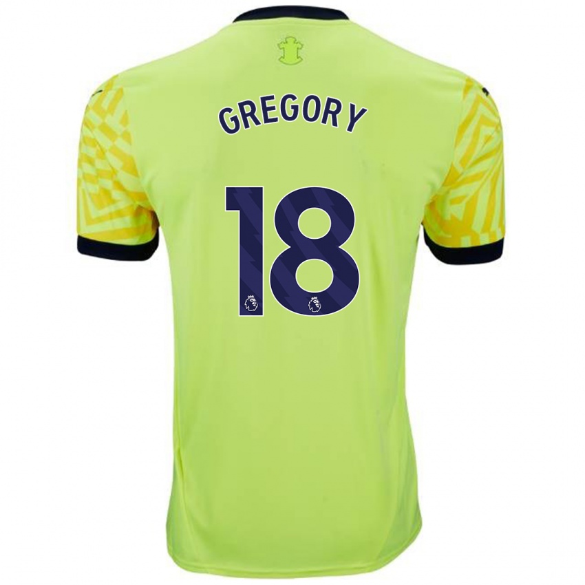 Enfant Maillot Freya Gregory #18 Jaune Tenues Extérieur 2024/25 T-Shirt Belgique