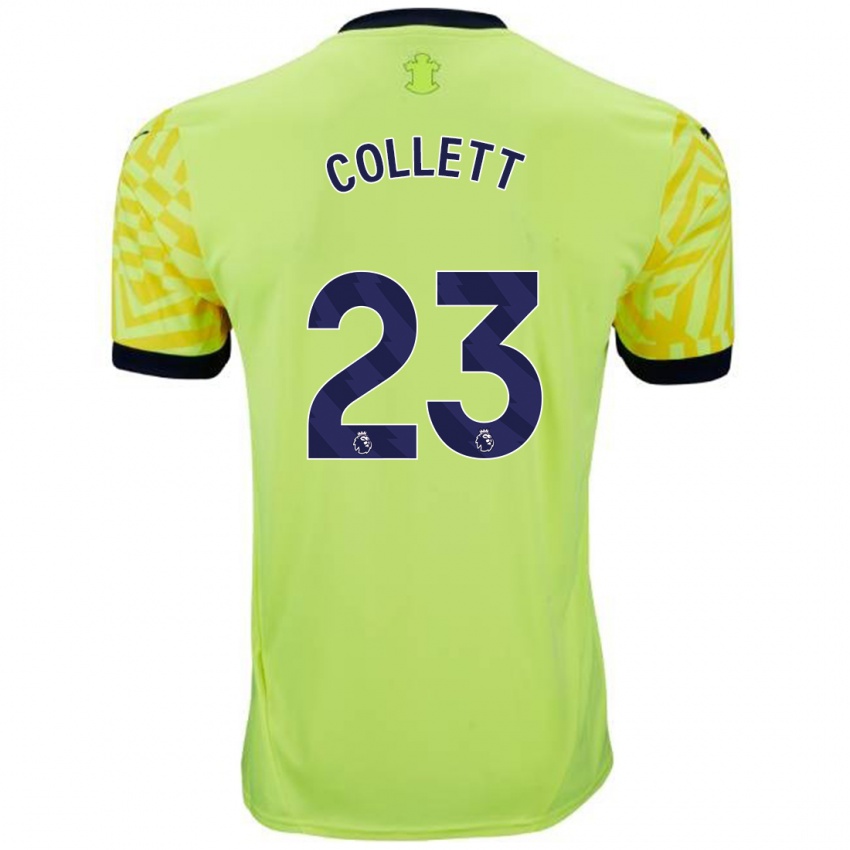 Enfant Maillot Megan Collett #23 Jaune Tenues Extérieur 2024/25 T-Shirt Belgique