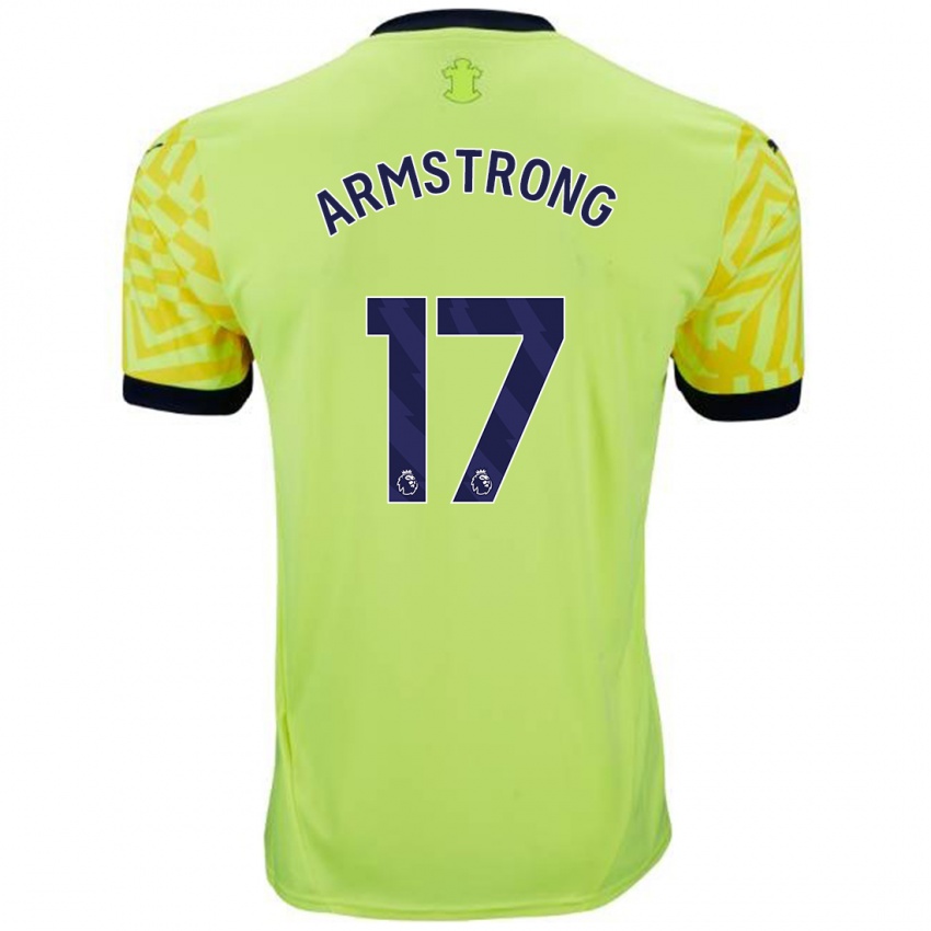 Kinderen Stuart Armstrong #17 Geel Uitshirt Uittenue 2024/25 T-Shirt België