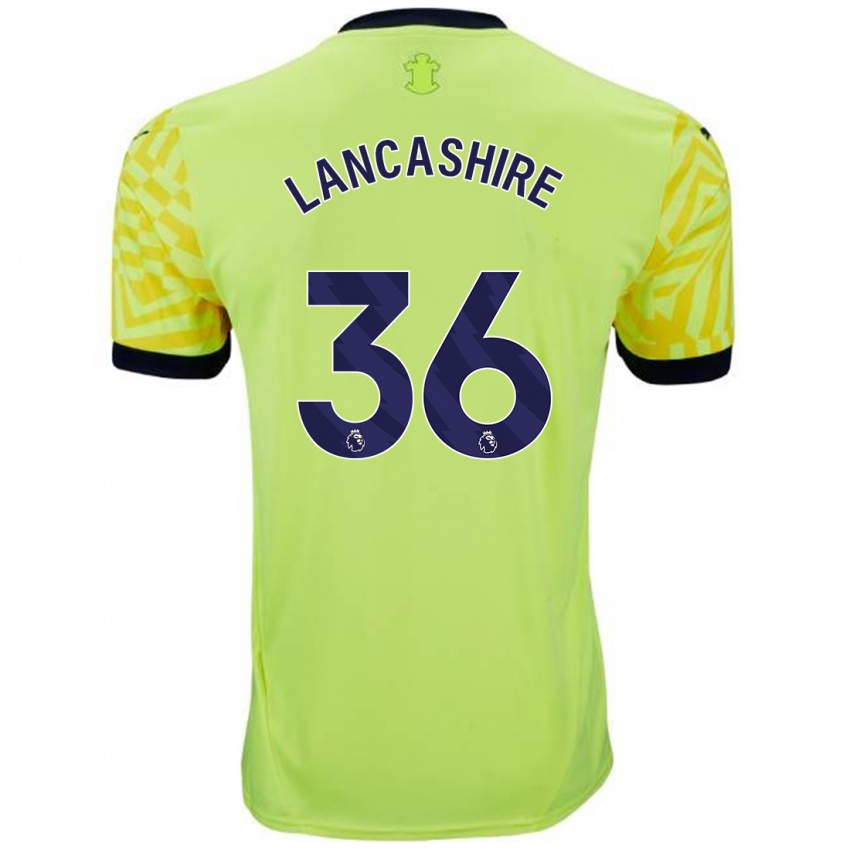 Enfant Maillot Olly Lancashire #36 Jaune Tenues Extérieur 2024/25 T-Shirt Belgique