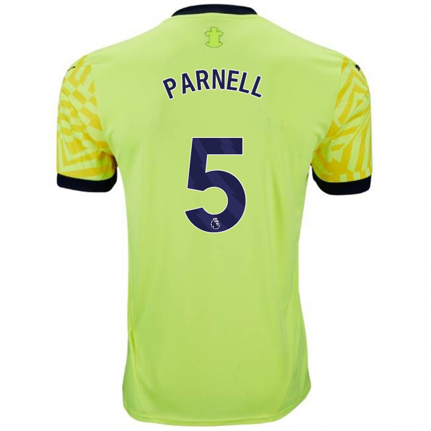 Enfant Maillot Rosanna Parnell #5 Jaune Tenues Extérieur 2024/25 T-Shirt Belgique