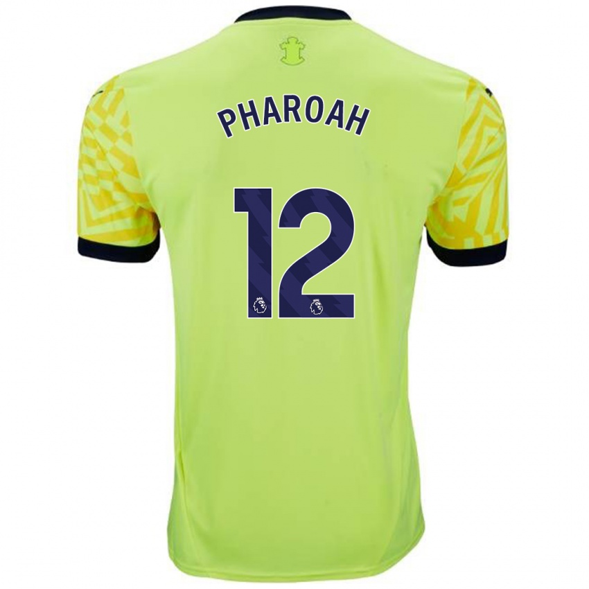 Enfant Maillot Sophia Pharoah #12 Jaune Tenues Extérieur 2024/25 T-Shirt Belgique