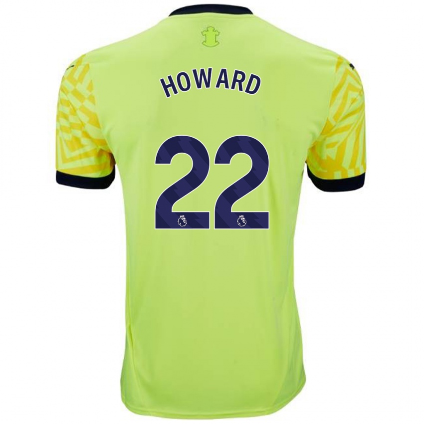 Enfant Maillot Bethany-May Howard #22 Jaune Tenues Extérieur 2024/25 T-Shirt Belgique